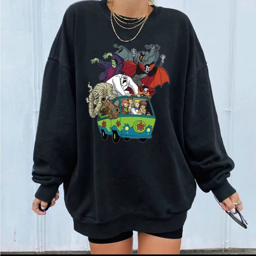 Scooby dooo Mystery Machine crew neck sweater